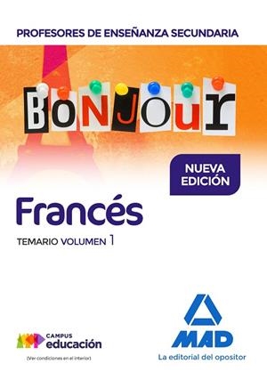 FRANCES PROFESORES DE ENSEÑANZA SECUNDARIA TEMARIO VOLUMEN 1 | 9788414211472 | GUILLAS, LAURENCE | Llibreria La Gralla | Llibreria online de Granollers