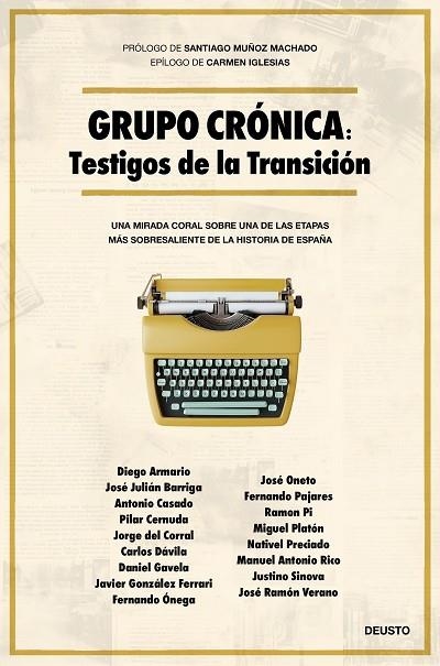 GRUPO CRÓNICA: TESTIGOS DE LA TRANSICIÓN | 9788423437443 | BARRIGA BRAVO, JOSE JULIÁN | Llibreria La Gralla | Librería online de Granollers