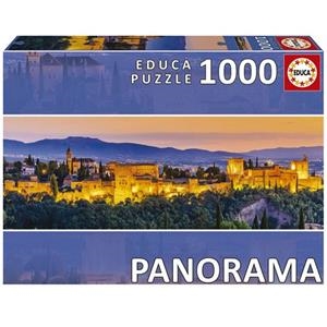 PUZZLE EDUCA 1000 PECES PANORAMIC ALHAMBRA GRANADA | 8412668195769 | 19576 | Llibreria La Gralla | Llibreria online de Granollers