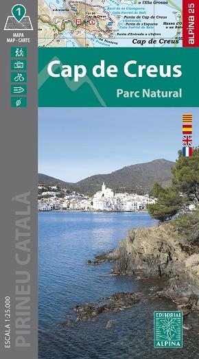 CAP DE CREUS. MAPA ALPINA 2024 | 9788470111129 | EQUIPO TECNICO EDITORIAL ALPINA | Llibreria La Gralla | Llibreria online de Granollers