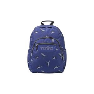 MOTXILLA TOTTO ACUARELES T-REX BLAVA | 7704758865098 | MA04ECO021-2416N-9JB | Llibreria La Gralla | Librería online de Granollers