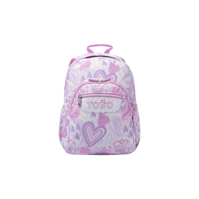 MOTXILLA TOTTO ACUARELES CORS ROSA | 7704758865012 | MA04ECO021-2416N-6HF | Llibreria La Gralla | Librería online de Granollers
