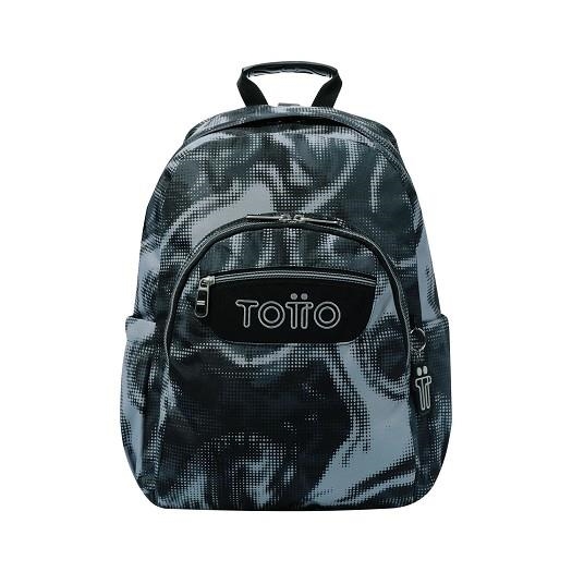 MOTXILLA TOTTO ACUARELES GRIS I NEGRE | 7704758865029 | MA04ECO021-2416N-6YA | Llibreria La Gralla | Librería online de Granollers