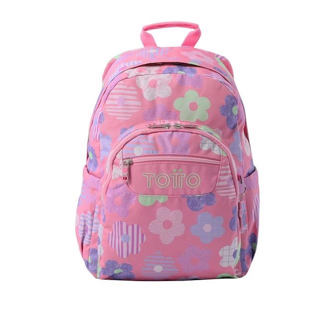 MOTXILLA TOTTO ACUARELES ROSA FLORS | 7704758864923 | MA04ECO021-2416N-0KE | Llibreria La Gralla | Librería online de Granollers