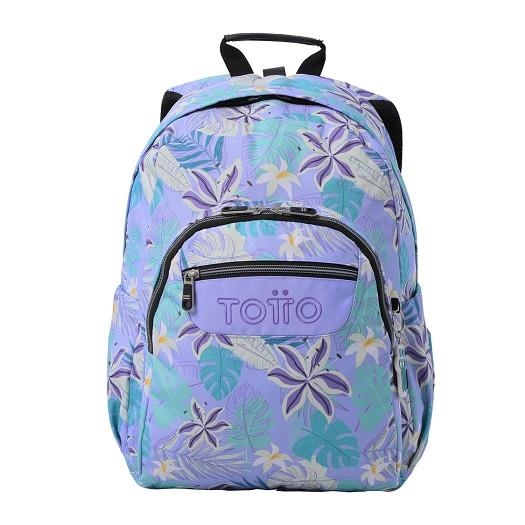 MOTXILLA TOTTO ACUARELES FLORS LILA | 7704758865074 | MA04ECO021-2416N-4QC | Llibreria La Gralla | Llibreria online de Granollers