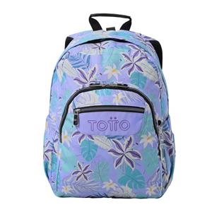 MOTXILLA TOTTO ACUARELES FLORS LILA | 7704758865074 | MA04ECO021-2416N-4QC | Llibreria La Gralla | Librería online de Granollers