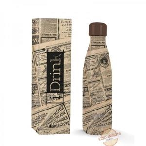 AMPOLLA TERMICA IDRINK 500ML NEWSPAPER | 8059037078775 | ITOID0451 | Llibreria La Gralla | Librería online de Granollers