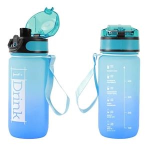 AMPOLLA PLÀSTIC IDRINK 500ML BLAU | 8059037077761 | ID2126 | Llibreria La Gralla | Llibreria online de Granollers