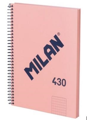 LLIBRETA MILAN 430 QUADRICULA A5 80 F ROSA 95 GR | 8411574107491 | 57153E80SNCP | Llibreria La Gralla | Llibreria online de Granollers