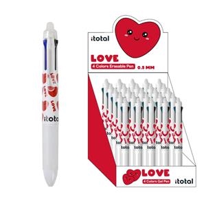 BOLIGRAF 4 COLORS ITOTAL BORRABLE FOLLOW YOUR HEART | 8059037076771 | XL1806E | Llibreria La Gralla | Librería online de Granollers