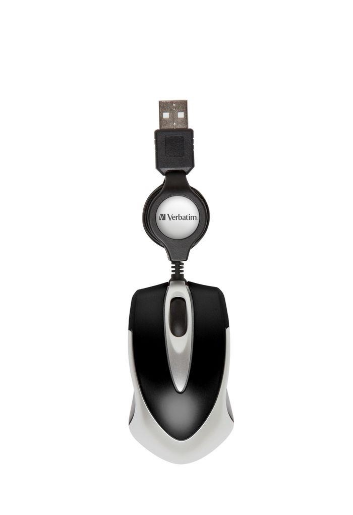 RATOLÍ VERBATIM MINI 1000PP CABLE USB NEGRE | 023942490203 | Llibreria La Gralla | Llibreria online de Granollers