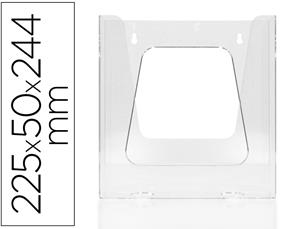 EXPOSITOR METACRILAT Q-CONNECT MURAL TRANSPARENT 225X50X244 | 5705831167933 | KF16793 | Llibreria La Gralla | Librería online de Granollers