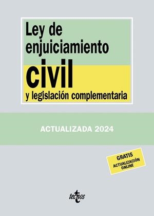 LEY DE ENJUICIAMIENTO CIVIL Y LEGISLACIÓN COMPLEMENTARIA 2024 | 9788430988402 | EDITORIAL TECNOS | Llibreria La Gralla | Librería online de Granollers