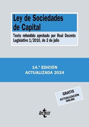 LEY DE SOCIEDADES DE CAPITAL 2024 | 9788430988518 | EDITORIAL TECNOS | Llibreria La Gralla | Librería online de Granollers