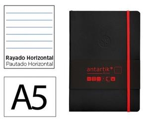 LLIBRETA A5 ANTARTIK RATLLES TT 100F 80 GR NEGRE VERMELL | 8423473080492 | 170170 | Llibreria La Gralla | Librería online de Granollers