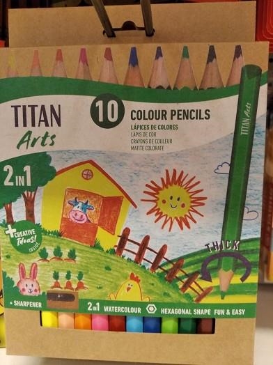 COLORS 10 UN TITAN ARTS JUMBO HEXAGONAL | 8712079536619 | 130110010 | Llibreria La Gralla | Librería online de Granollers