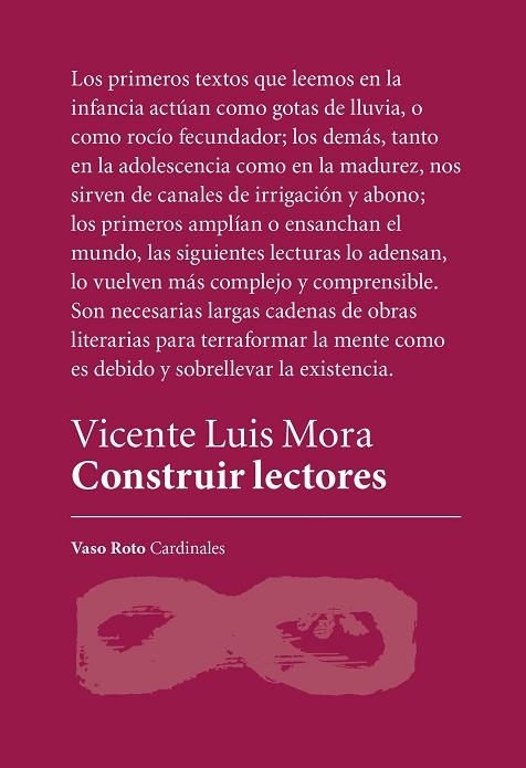 CONSTRUIR LECTORES | 9788419693709 | MORA, VICENTE LUIS | Llibreria La Gralla | Librería online de Granollers