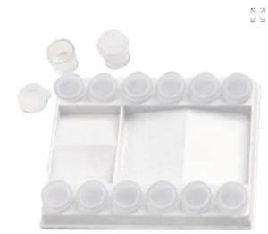 PALETA PLASTIC 12 GODETS AMB TAP | 3660310075333 | 461006100 | Llibreria La Gralla | Llibreria online de Granollers