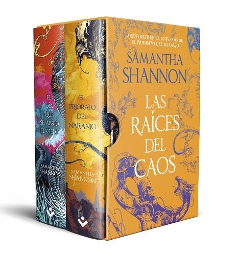 RAÍCES DEL CAOS , LAS (ESTUCHE CON: EL DÍA QUE SE ABRIÓ EL CIELO | EL PRIORATO DEL | 9788419498601 | SHANNON, SAMANTHA | Llibreria La Gralla | Librería online de Granollers
