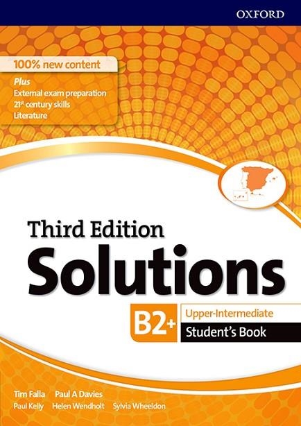 SOLUTIONS 3RD EDITION UPPER-INTERMEDIATE. STUDENT'S BOOK | 9780194523660 | FALLA, TIM / DAVIES, PAUL A. / WHEELDON, SYLVIA / CAMPBELL, COLIN / WILLIAMSON, SIMON | Llibreria La Gralla | Llibreria online de Granollers