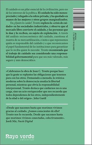 ¿QUIÉN LO CUIDA? | 9788410487963 | C. TRONTO, JOAN | Llibreria La Gralla | Llibreria online de Granollers