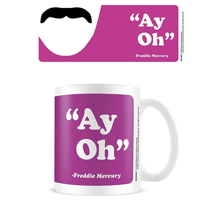 TAZA FREDDIE MERCURY AY-OH! | 5050574258975 | PYRAMID | Llibreria La Gralla | Librería online de Granollers