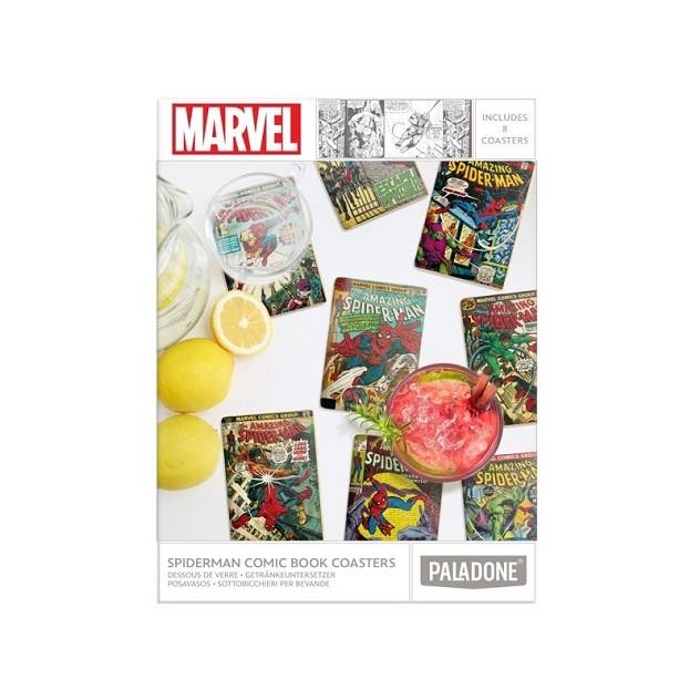 PACK X8 POSAVASOS DOBLE CARA PORTADAS COMICS SPIDER-MAN | 5056577740745 | PALADONE | Llibreria La Gralla | Librería online de Granollers