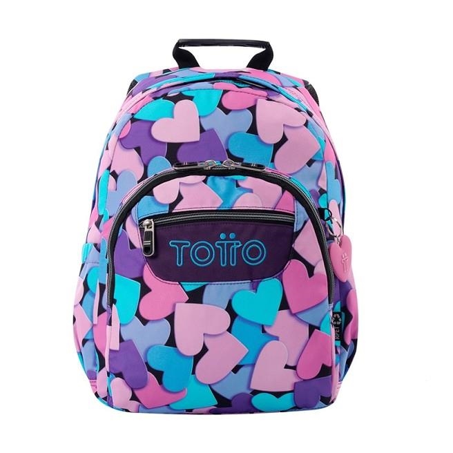 MOTXILLA TOTTO GOMMAS ESTAMPADA CORS LILA | 7704758933643 | TOTMA041ECO0182426JOJN | Llibreria La Gralla | Librería online de Granollers