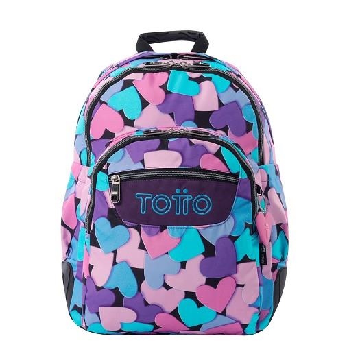 MOTXILLA TOTTO ESTAMPADA COLORS CORS | 7704758951654 | TOTMA04ECO0022426NOJN | Llibreria La Gralla | Llibreria online de Granollers