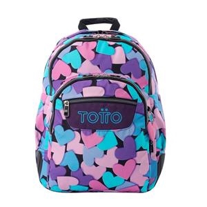 MOTXILLA TOTTO ESTAMPADA COLORS CORS | 7704758951654 | TOTMA04ECO0022426NOJN | Llibreria La Gralla | Librería online de Granollers
