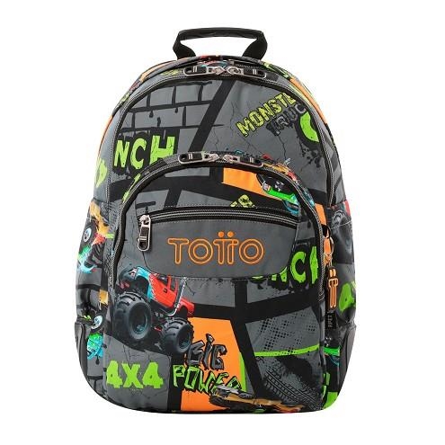 MOTXILLA TOTTO RAYOL ESTAMPADA COTXE 4X4 COLORS | 7704758951814 | TOTMA04ECO0022426N7CG | Llibreria La Gralla | Llibreria online de Granollers