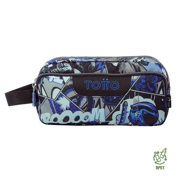 PORTATOT TOTTO AGAPEC TRIPLE MOTOS BLAU/BLANC | 7704758931557 | TOTAC52ECO0092426Z6YY | Llibreria La Gralla | Llibreria online de Granollers