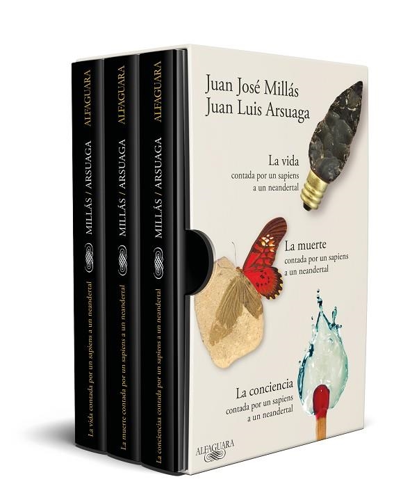 ESTUCHE LA VIDA, LA MUERTE Y LA CONCIENCIA CONTADAS POR UN SAPIENS A UN NEANDERT | 9788410299252 | MILLÁS, JUAN JOSÉ ;  ARSUAGA, JUAN LUIS | Llibreria La Gralla | Librería online de Granollers