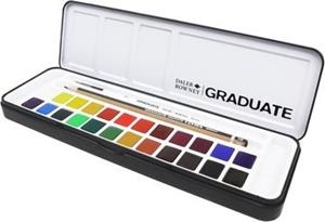 CAIXA AQUAREL.LA DALER ROWNEY GRADUATE METAL·LICA 24 PASTILLES | 5011386138794 | 135900024 | Llibreria La Gralla | Librería online de Granollers