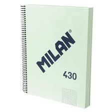 LLIBRETA MILAN 430 QUADRICULA A4 120 F VERDA 95 GR. | 8411574108818 | 57143E80GR | Llibreria La Gralla | Llibreria online de Granollers