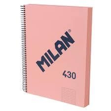 LLIBRETA MILAN 430 QUADRICULA A4 120 F ROSA 95 GR. | 8411574108788 | 57143E120P | Llibreria La Gralla | Llibreria online de Granollers