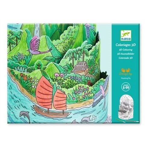 DIBUIX 3D PER COLOREJAR. ILLA | 3070900087446 | DJECO | Llibreria La Gralla | Librería online de Granollers