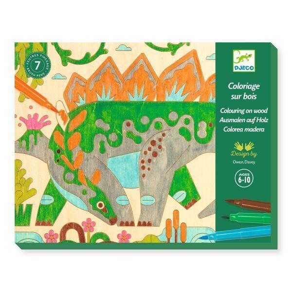 FUSTES PER PINTAR. DINO WORLD | 3070900087392 | DJECO | Llibreria La Gralla | Librería online de Granollers