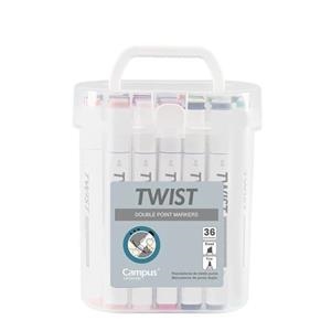 ESTOIG RETOLADORS CAMPUS TWIST DUO TINTA PERMANENT 36 UN | 8426307336109 | M14992 | Llibreria La Gralla | Llibreria online de Granollers