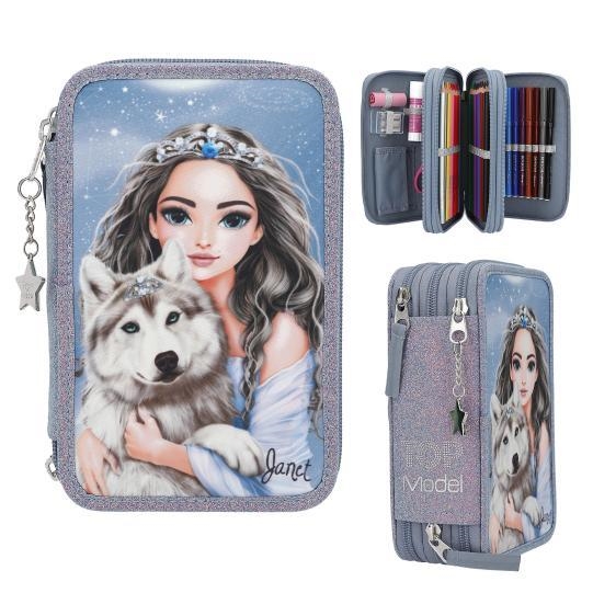 PLUMIER TOP MODEL TRIPLE WOLF | 4010070690892 | TOP13149 | Llibreria La Gralla | Llibreria online de Granollers