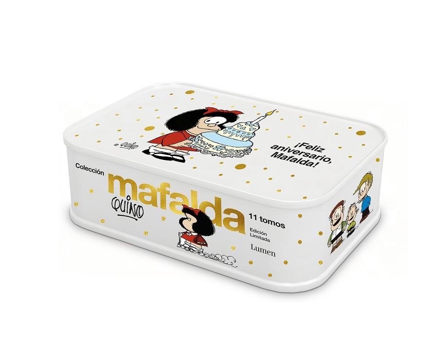 COLECCIÓN MAFALDA: 11 TOMOS EN UNA CAJA DE LATA (EDICIÓN ¡FELIZ ANIVERSARIO, MAF | 9788426420008 | QUINO | Llibreria La Gralla | Librería online de Granollers