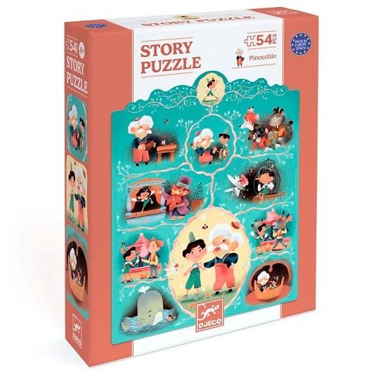 PINOCCHIO. STORY PUZZLE 54 PECES | 3070900070523 | DJECO | Llibreria La Gralla | Librería online de Granollers