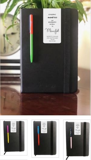 LLIBRETA A5 MANIFOL MAGNETIC GOMA NEGRE | 744430286275 | CU1900 | Llibreria La Gralla | Llibreria online de Granollers