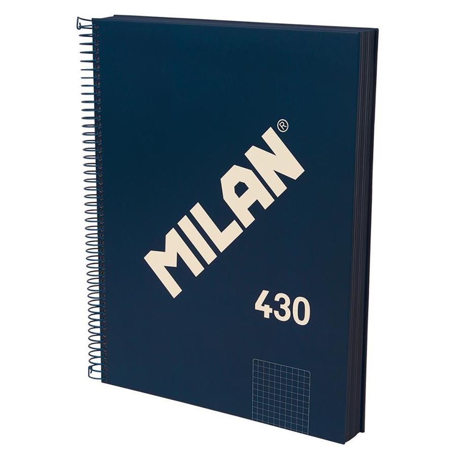 LLIBRETA MILAN 430 QUADRICULA A4 120 F BLAU 80 GR. | 8411574108849 | 57143E120B | Llibreria La Gralla | Librería online de Granollers