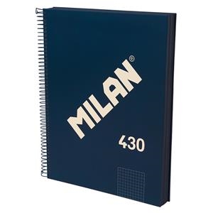 LLIBRETA MILAN 430 QUADRICULA A4 120 F BLAU 95 GR. | 8411574108849 | 57143E120B | Llibreria La Gralla | Librería online de Granollers