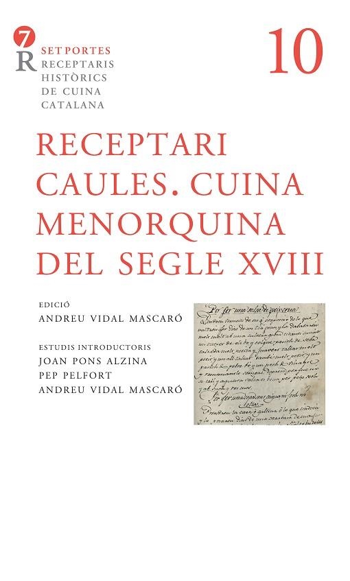 RECEPTARI CAULES. CUINA MENORQUINA DEL SEGLE XVIII | 9788416726271 | VVAA | Llibreria La Gralla | Llibreria online de Granollers