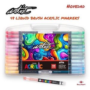 RETOLADOR DOBLE PUNTA ARTIST ACRILIC 48 UN | 8431234192438 | AB0067/384036 | Llibreria La Gralla | Librería online de Granollers