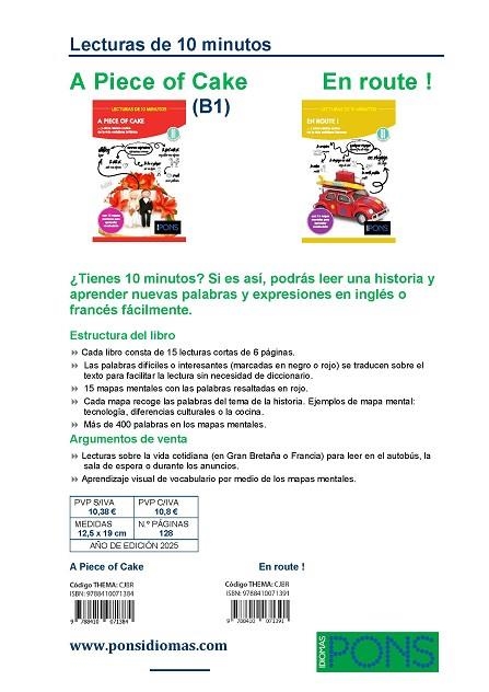 EN ROUTE! LECTURAS DE 10 MINUTOS. | 9788410071391 | IDIOMAS, PONS | Llibreria La Gralla | Librería online de Granollers