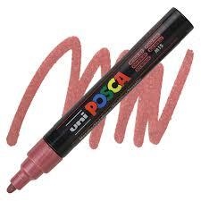 RETOLADOR POSCA PC 5M 2.5MM VERMELL METAL·LIC | 4902778113561 | 286849000 | Llibreria La Gralla | Llibreria online de Granollers