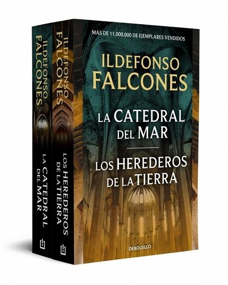 ILDEFONSO FALCONES (EDICIÓN PACK CON: LA CATEDRAL DEL MAR | LOS HEREDEROS DE LA TIERRA | 9788466381963 | FALCONES, ILDEFONSO | Llibreria La Gralla | Librería online de Granollers